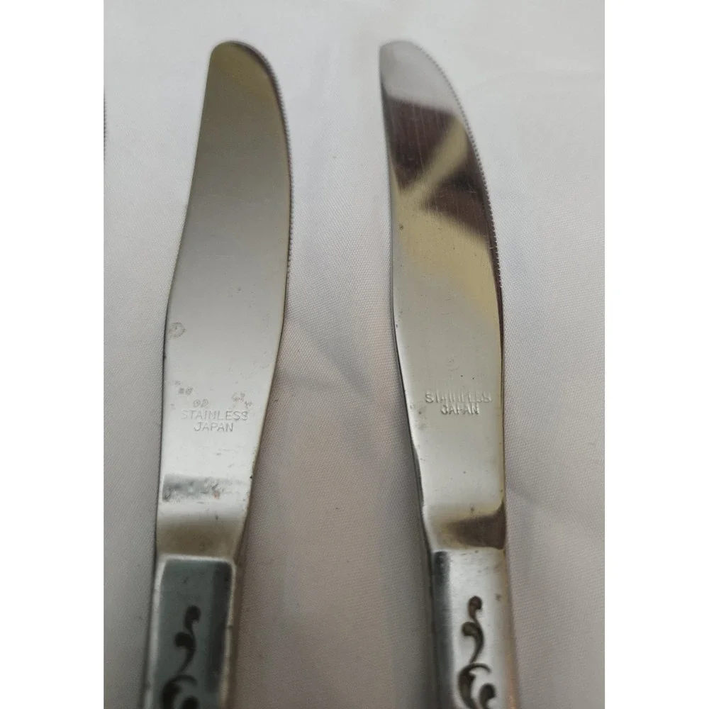 Unknown Manufacturer CORSICAN Stainless 3 Dinner Knives‎ Japan Flatware B117G